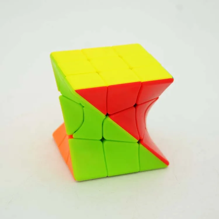 3x3 кручение магический куб цветной витой куб головоломка игрушка без наклеек Пазлы красочные Развивающие игрушки для детей