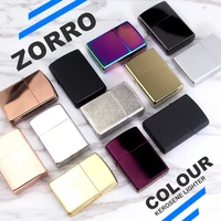 zorro copper shell metal windproof kerosene lighter classic fuel lighter light board smoking accessories free accessories
