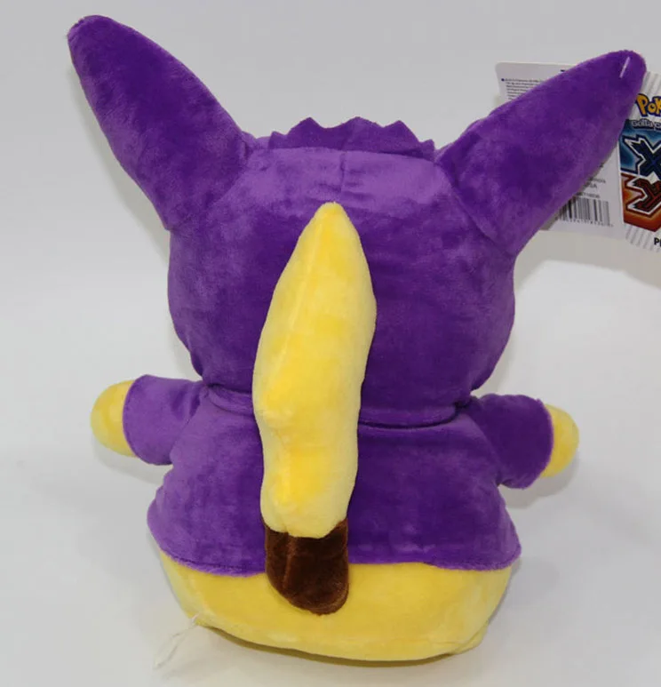 30 см карманные животные Пикачу Косплей Eevee плюшевые игрушки Gengar мягкие куклы Eevee с плащом Cos игрушка Пикачу детский подарок SA1884