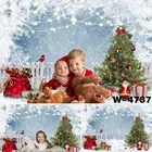 Рождественская фотография Фон Рождественская елка зима снег фотография фон фотостудия новорожденный ребенок фотосессия W-4737
