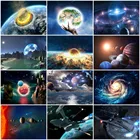 Алмазная картина Вселенная, квадратнаякруглая, мозаика для рукоделия