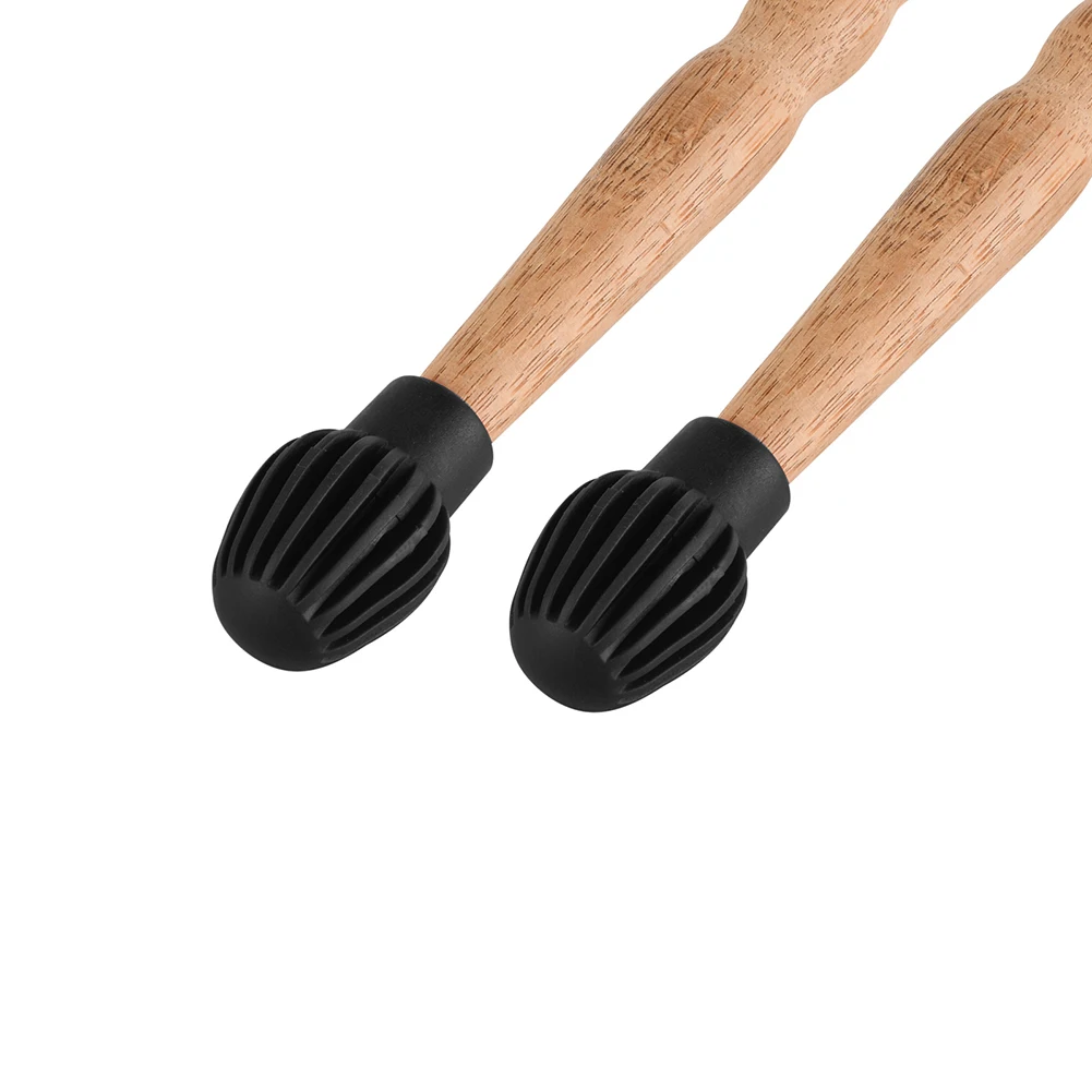 2pcs Silicone Drum Stick Head Rubber Sleeve Caps Drumstick Practice Tips Mute Damper Silent for Beginner Percussion Parts - купить по
