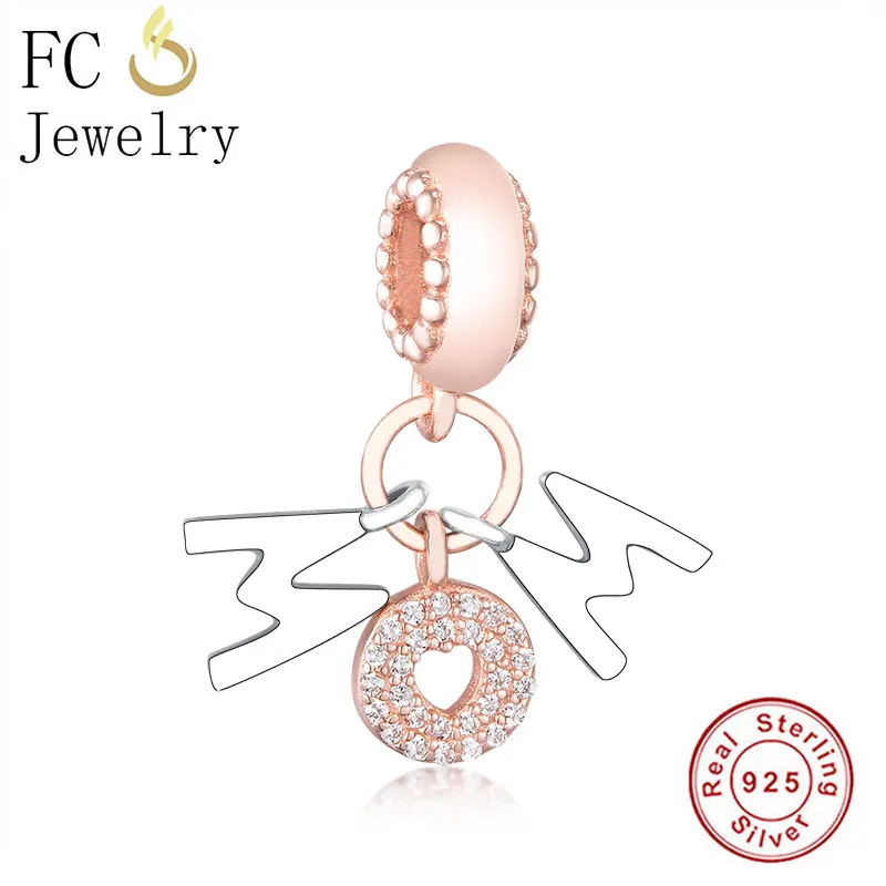 FC ювелирные изделия Подходит для оригинального браслета Pandora 925 серебро розовое
