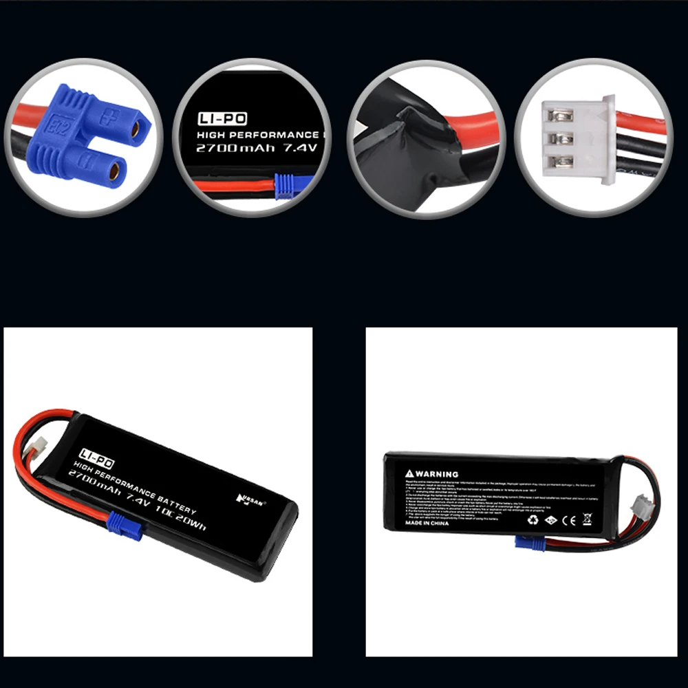 H501S X4 RC Quadcopter запасные части 7 4 V 2700mAh 10C Lipo батарея для H501C часть|lipo battery|spare partsbattery lipo