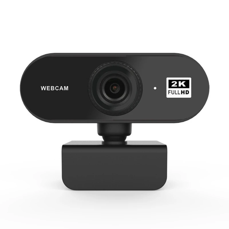 

2K Computer High Definition Webcam USB Free Drive Desktop Computer Webcamera Built-in Microphone 180°Rotatable Cameras