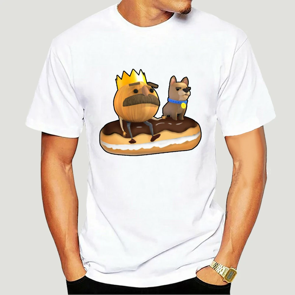 

Funny Video Game Overcooked King Onion and Kevin T Shirt Unisex Lycra Adult New Summer Fashion Casual Daily Mens Tops Tees