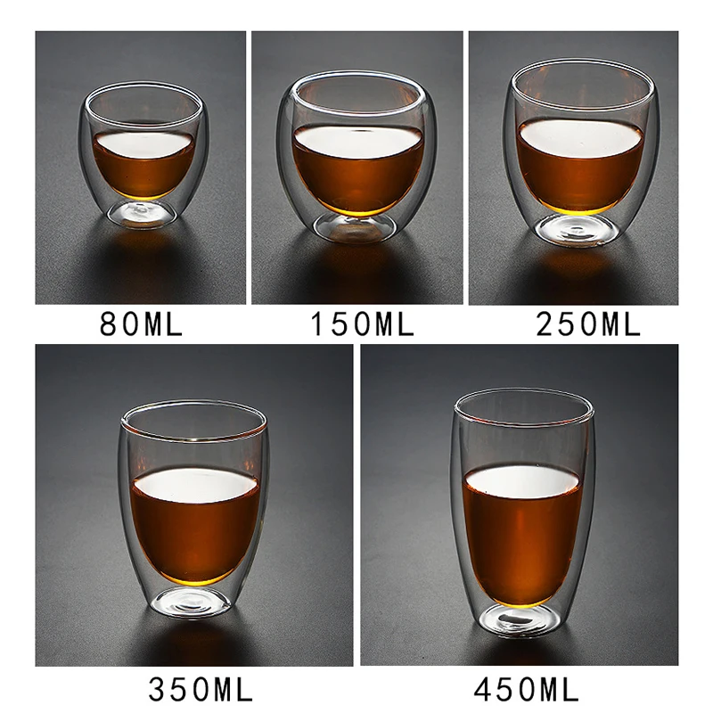 

Термостойкая стеклянная чашка с двойными стенками, Набор кружек для пива, эспрессо, кофе, ручной работы, кружка для чая, стакан для виски, посуда для напитков, 1 шт.