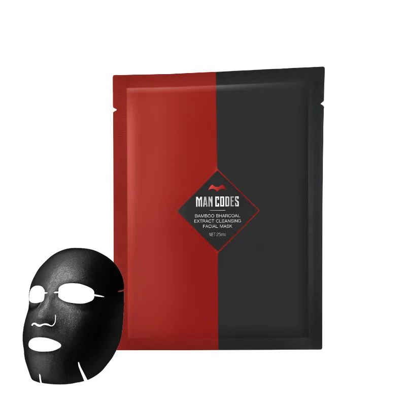 MAN CODES Bamboo Charcoal Blackhead Remove Facial Masks Deep Cleansing Purifying Peel Off Black Nud Facail Face |