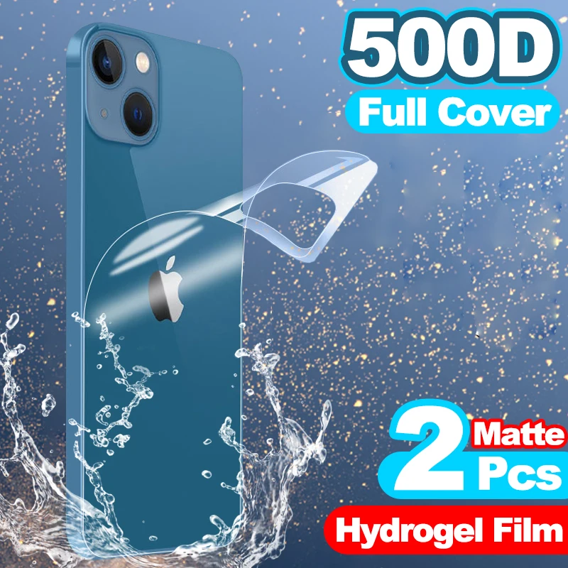 

Matte Hydrogel Film For iPhone 13 Pro Max 12 mini 11 Screen Protector X XR XS 7 8 6 6S Plus SE Frosted Back Protective Not Glass