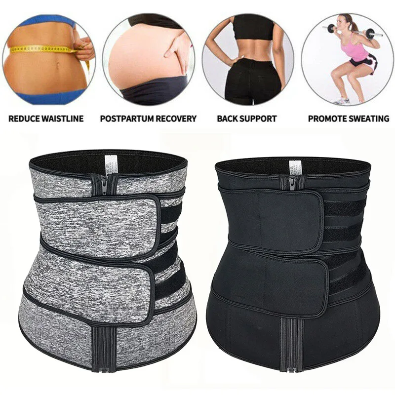 Неопрен сауна Талии Тренажер корсет Пот пояс для женщин мужчин потеря веса