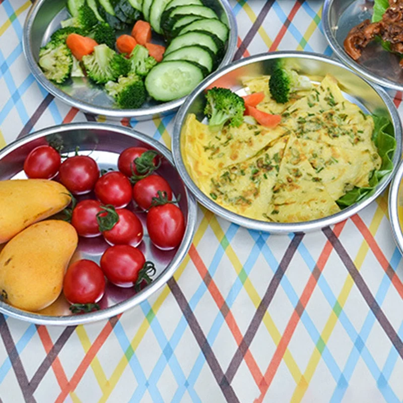 8 дюймов 2 5 см наружная алюминиевая тарелка обеденная посуда противень для