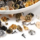 Застежка-бабочка для украшений сделай сам, держатель-застежка-бабочка для застежки-клатча, застежки-застежки для завязки ногтей, 50 комплектов