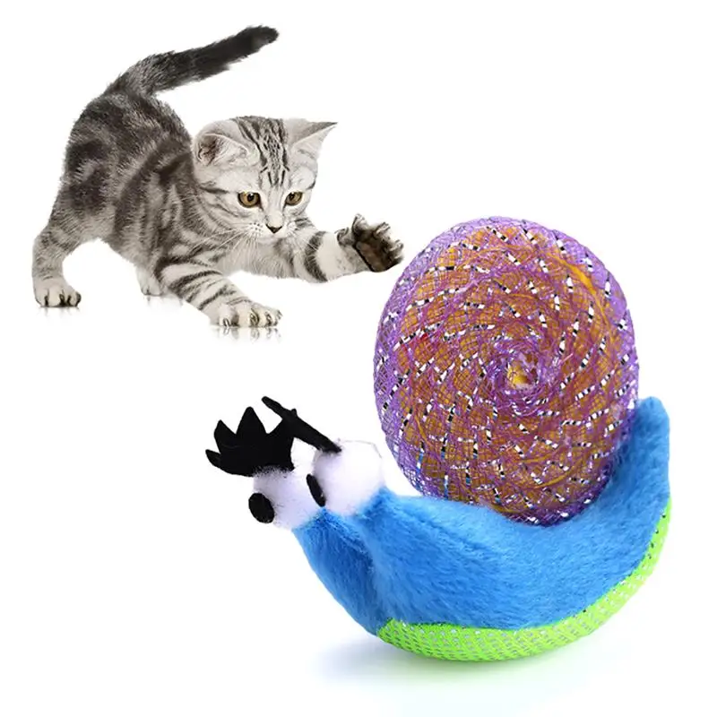 Dorakitten 1 шт. креативная игрушка для кошек милая плюшевая форма улитки и собак