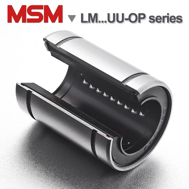 2 шт. MSM открытые Тип линейные подшипники LM12UU-OP LM16UU-OP LM20UU-OP LM25UU-OP LM30UU-OP вал мяч
