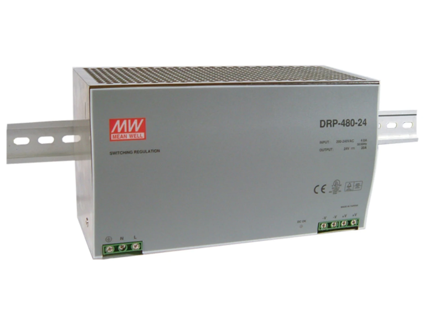 Горячая продажа MEAN WELL DRP-480-24 24V 20A meanwell DRP-480 480W одиночный выход промышленный
