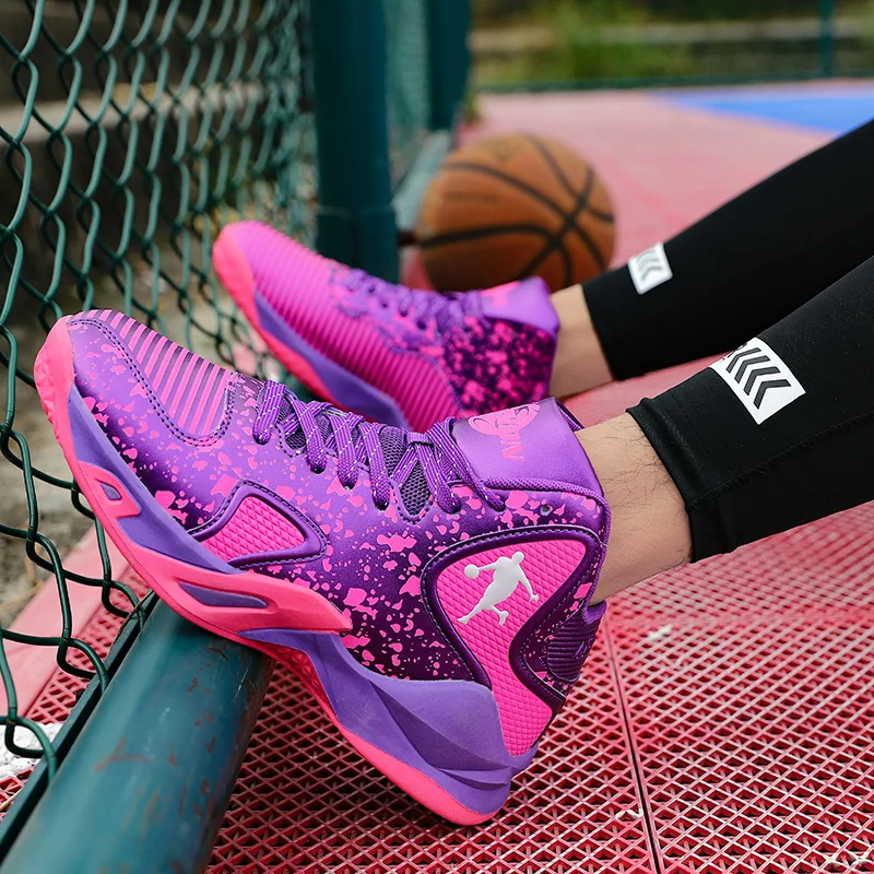 

2021 new venom mandarin duck street men's street basketball shoes breathable shock absorption non-slip outdoor couple shoes