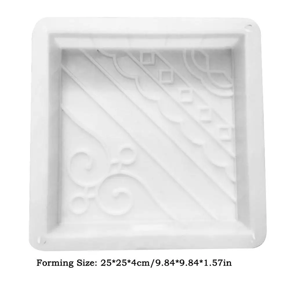 250x250x40mm Сад ходьбы тротуара Плесень DIY вручную мощения цемента кирпич камень дороги бетонные формы путь производитель для сада двора тротуара - Цвет: 250x250x40mm