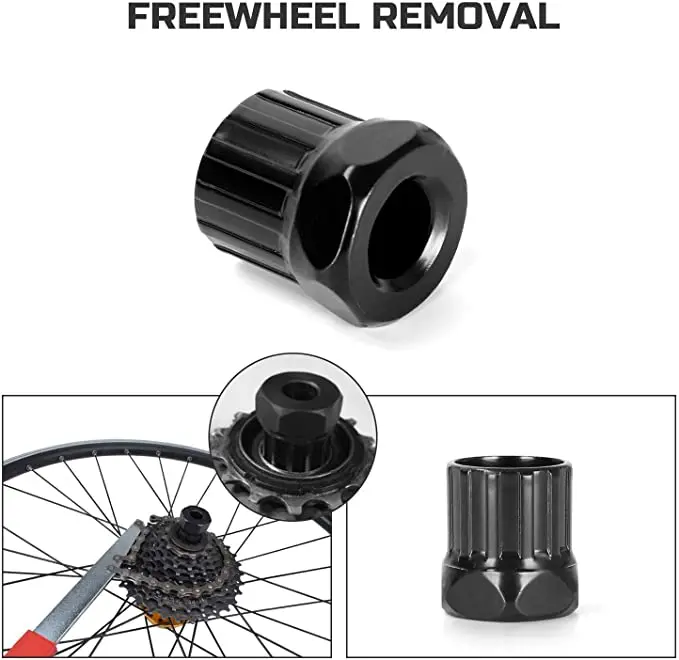 

Bicycle Crank Extractor Bottom Bracket Remover Spanner Repair Tools Kit Crank Puller,Freewheel Chain Whip Cycle Bicycle Cassette