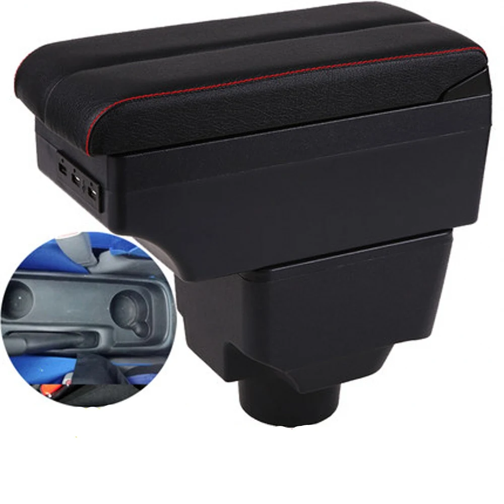 

For Hyundai Elantra XD Center console armrest box storage box armrests elbow rest with usb cup holderUSB