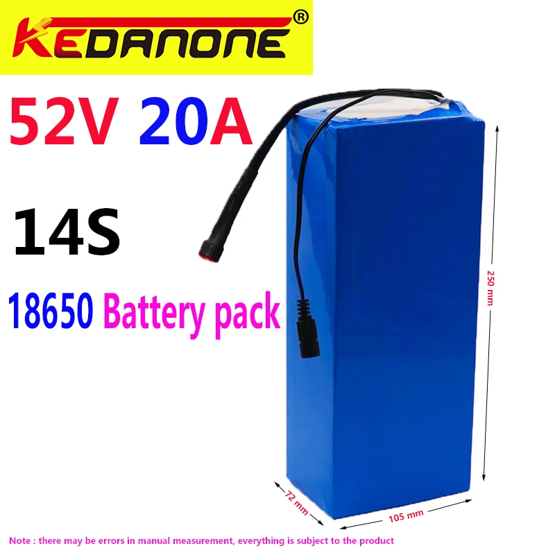 52V 14S 18650 литиевый аккумулятор 750W 1000W 1800W для баланса автомобиля электрический