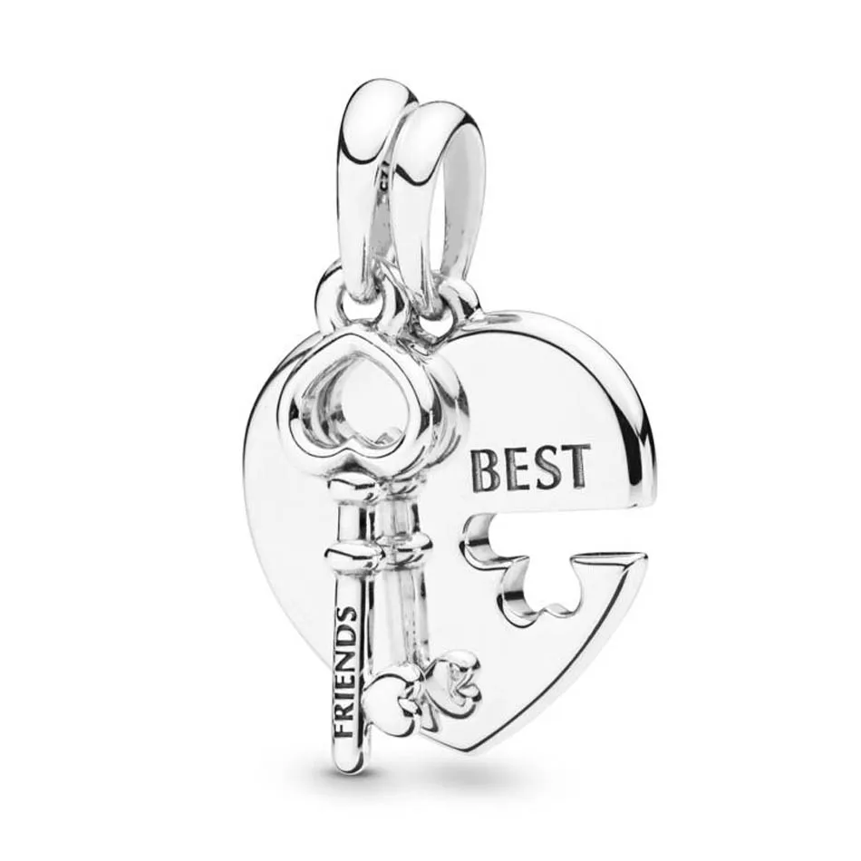 Подлинный женский браслет и ожерелье с надписью Best Friends | Украшения аксессуары