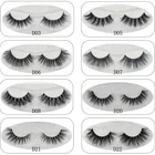 , Ненатуральные Искусственные ресницы серо-коричневого цвета 3D норковые ресницы для волос Оптовая продажа 100% натуральный мех норки ручной работы пересечения ресницы густые ресницы 11 видов стилей Новинка, 1 пара, носки