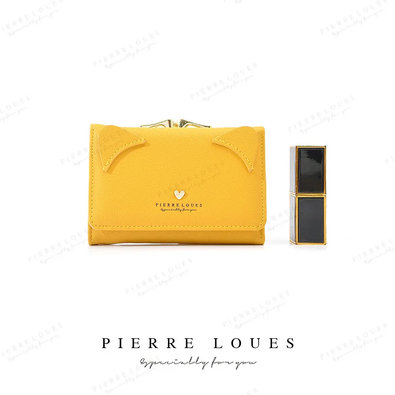 

Мини-кошелек женский, короткий, вместительный, с отделением для монет и карт, модный роскошный женский клатч, дамская сумочка из искусственной кожи