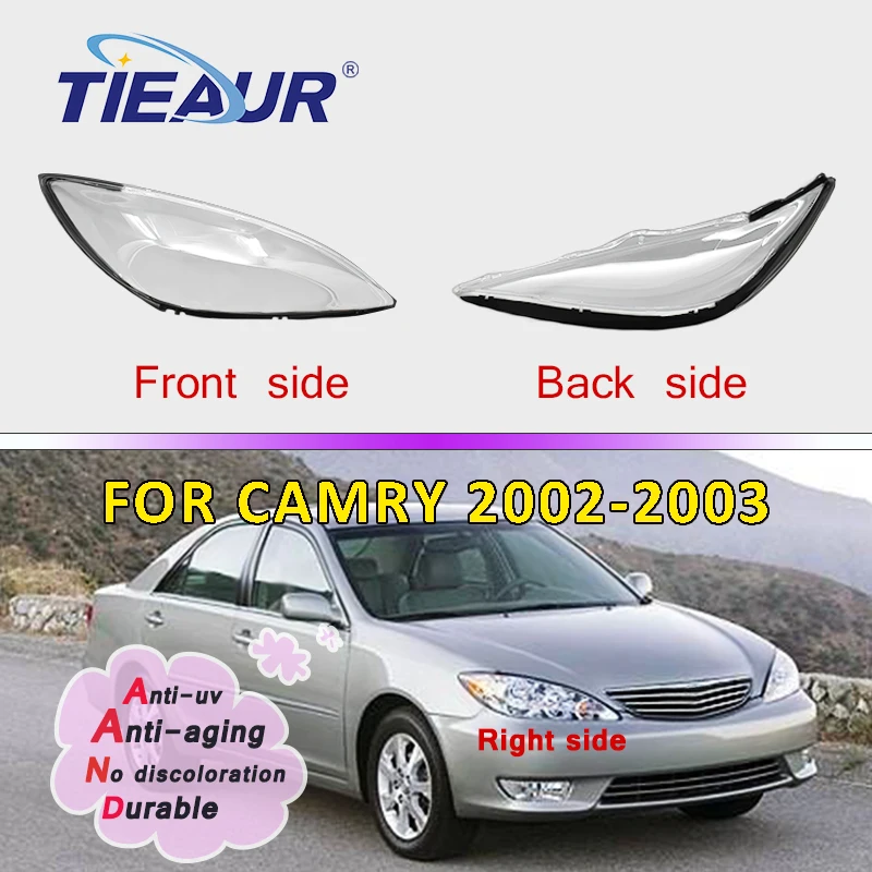 

Front Headlamp Lampshades for Toyota Camry ACV40 2002-2003 Transparent Lamp Shell Masks Headlight Lens Cover Replacement Parts