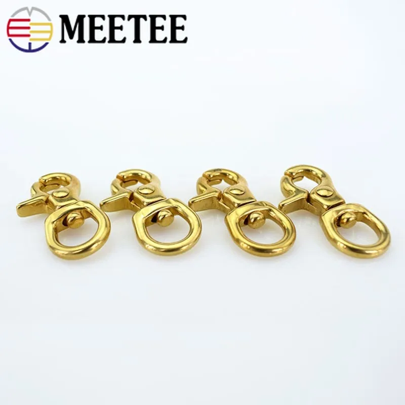 2/4 шт. 10 мм Металлические пряжки из твердой латуни ошейник и сумка для собак
