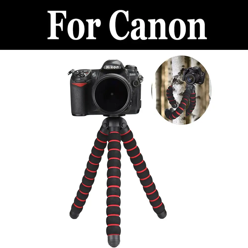 

Simple Max Size Octopus Tripod Tablet Tripod For Canon Eos Rebel Sl1 Eos 100d Sl2 200d Kiss X9 T4i 650d Kiss X6i T6 1300d T6i