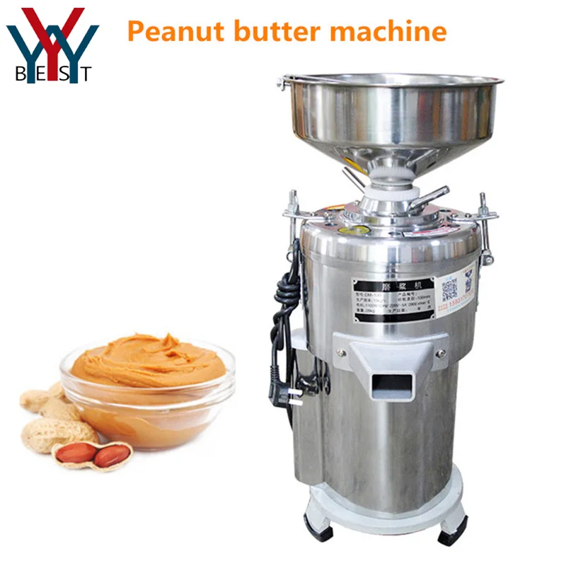 

15kg/h 100 Type Peanut Butter Machine Sesame Butter Cream Maker Commercial Nuts Almond Paste Pulping Machine Grinder 110V 220V
