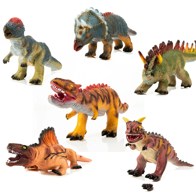 

25CM-35CM New 6 Style Sounding Dinosaur Model Figure Hot Toys for Children's Birthday Present and Car Decoration
