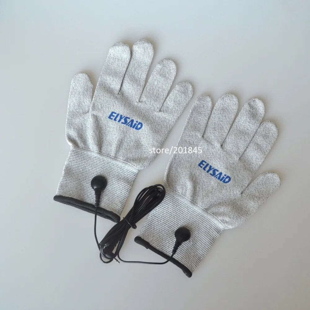 2 пар проводящий электродные перчатки из серебряного волокна дышащая тенсовый