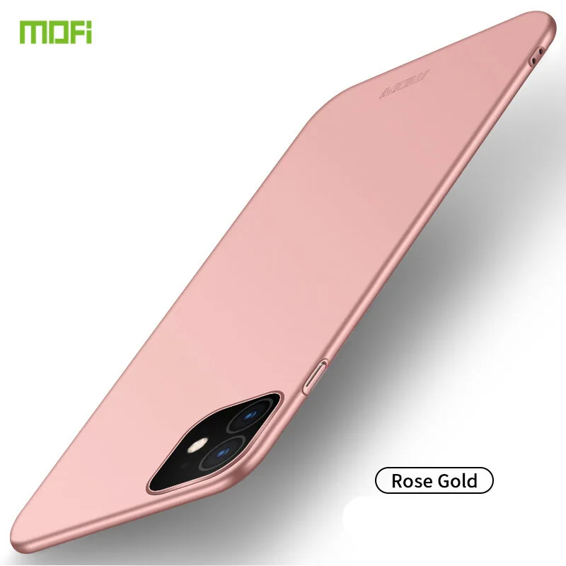 Для iPhone 11 Pro чехол Mofi роскошный классический матовый ПК Жесткий Чехол для телефона для iPhone 11 Pro Max пластиковый матовый чехол для iPhone 11Pro - Цвет: Rose Gold