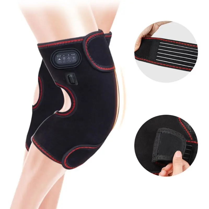 Online Pemanas Listrik Lutut Pad Brace Wrap Pain Relief Massager Suhu Yang Dapat Disesuaikan