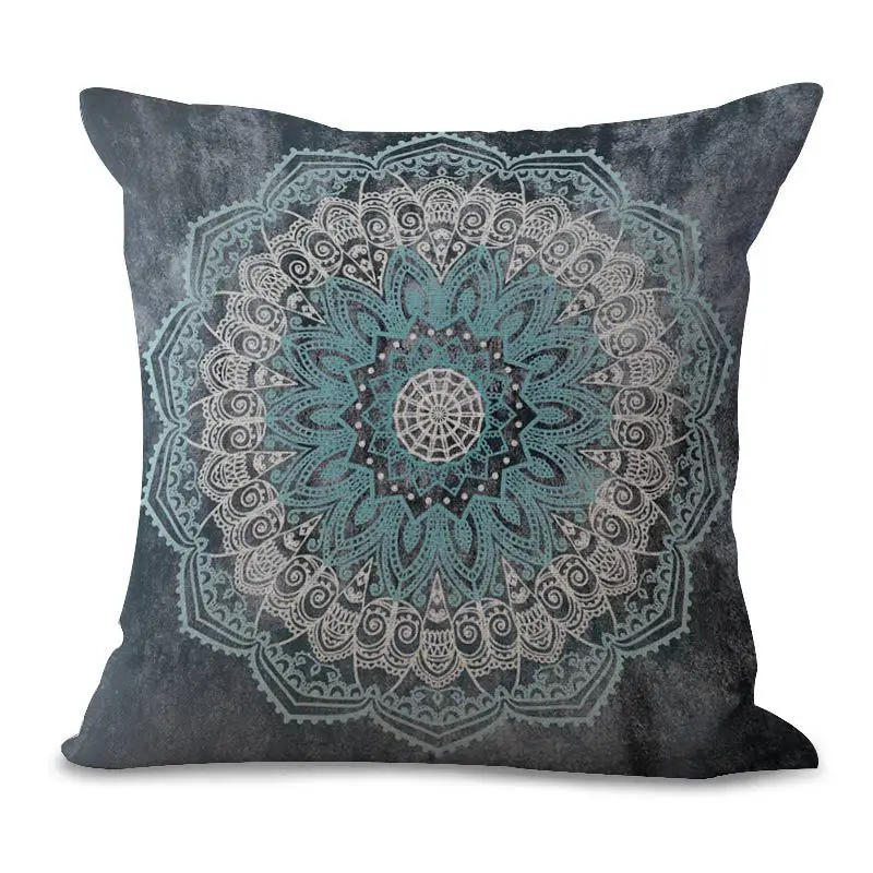 Mandala Flower Bohemia cushion cover 45*45 sofa cushions office car Pillow cases Polyester home decor pillow covers kd-0006 | Дом и сад