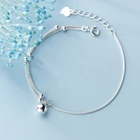 colusiwei fashion 925 sterling sliver light beads snake bone chain adjustable bracelet anklet for women fine jewelry 2020 new