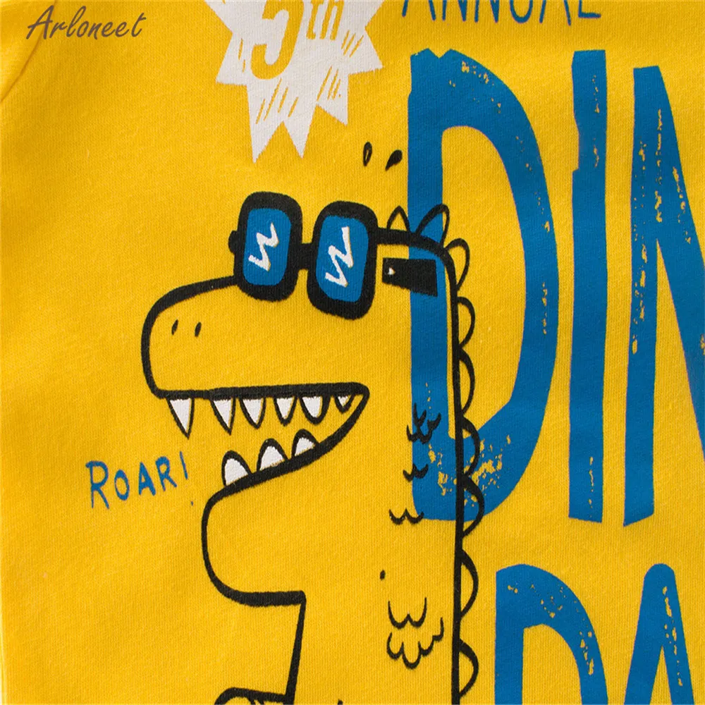 Детская футболка с короткими рукавами ARLONEET летняя хлопковая Футболка мультяшным