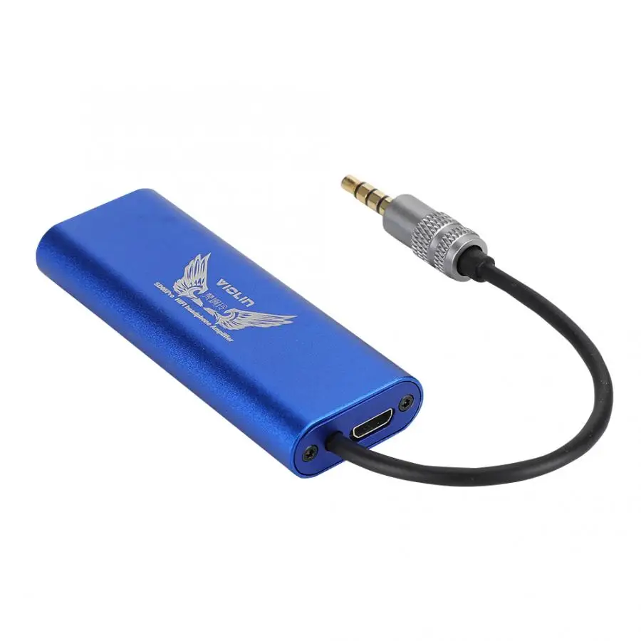 Профессиональный портативный усилитель для наушников Hi-Fi с поддержкой микрофона