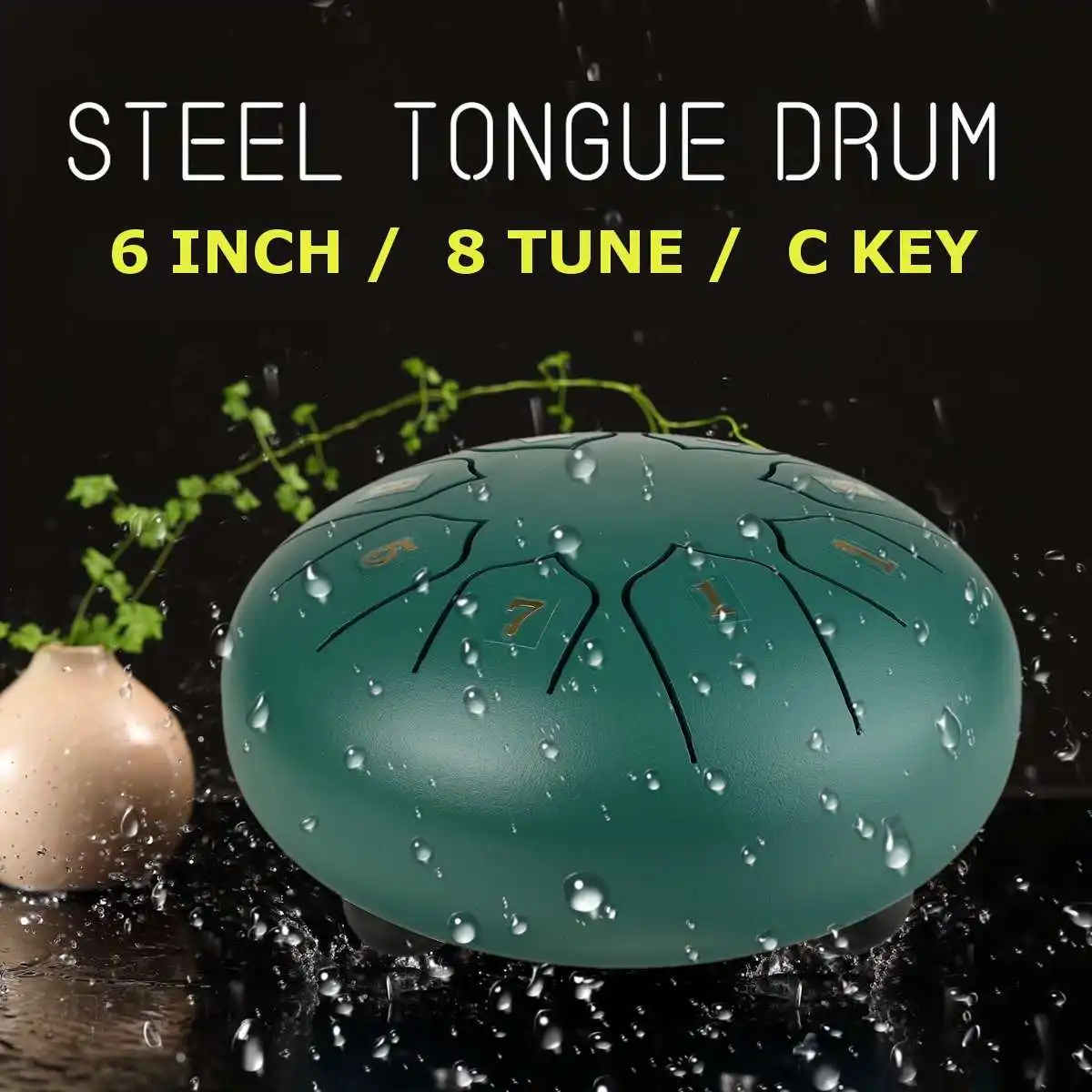 

6 дюймов 8 настроек стальной язык барабан заметки ручной панорамный бак барабан с сумкой барабанные стикеры перкуссионные Музыкальные инст...