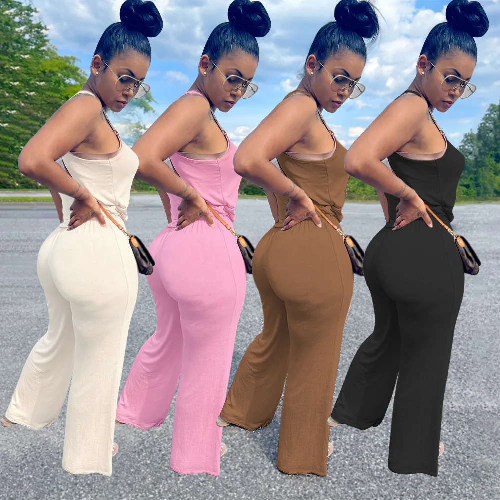 Новинка 2021 облегающие цельные комбинезоны повседневные однотонные женские