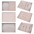 Бархатная замшевая Подвеска для цепочки, браслета, чехол-подставка для демонстрации ювелирных изделий, держатель для сережек-гвоздиков, пластина для демонстрации органайзер для сережек колец