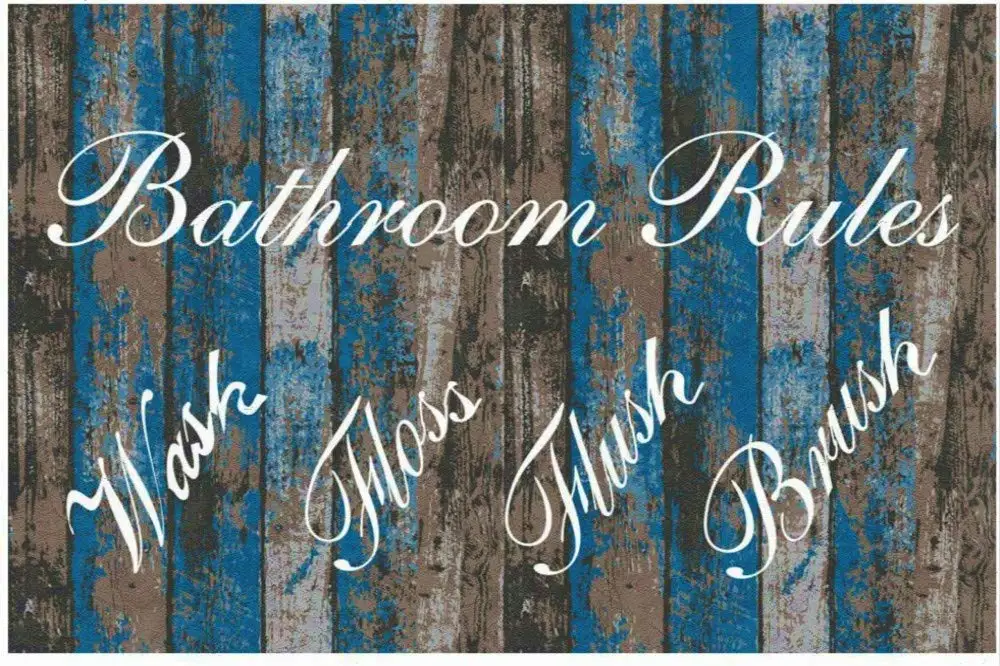 

Правила ванной в стиле ретро Металлический налет для гостиной, бара, гаража, кофейни, Украшение стен-жестяной знак