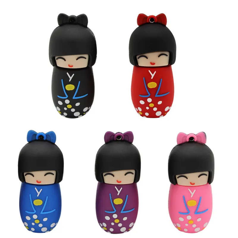 USB флеш-накопитель TEXT ME 64 ГБ 32 16 стильная японская кукла игрушка флешка |