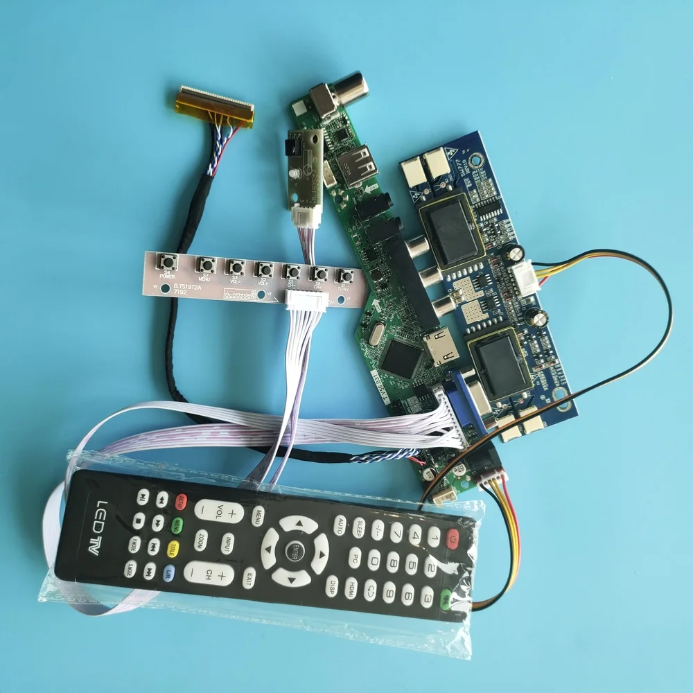 

Для смартфона 1280x1024 17 "30 контактов плата контроллера AV TV HDMI-совместимая карта интерфейса USB комплект ЖК 4 лампы цифровой сигнал