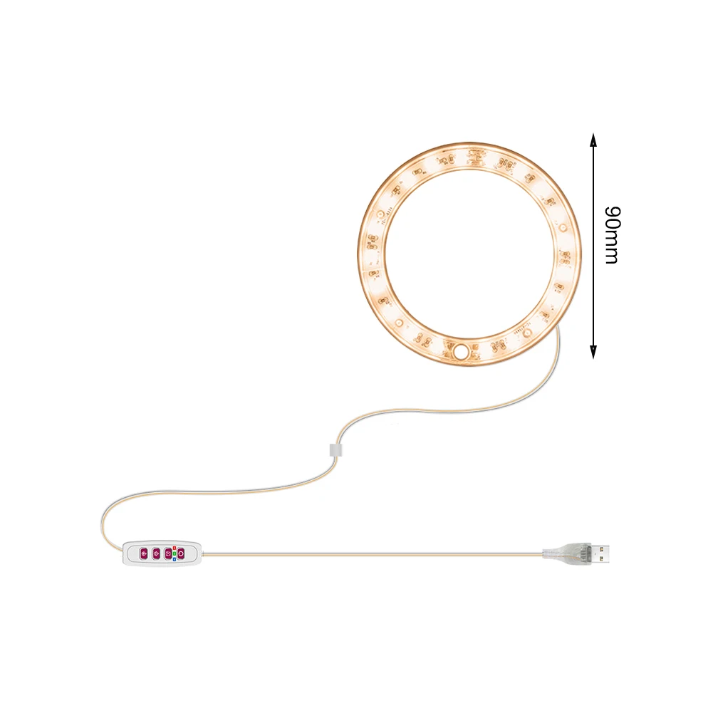 

Angel Ring LED Grow Light Full Spectrum Phyto Grow Lamp USB Phytolamp For Plants Lamp Growth Lighting For Indoor Plant