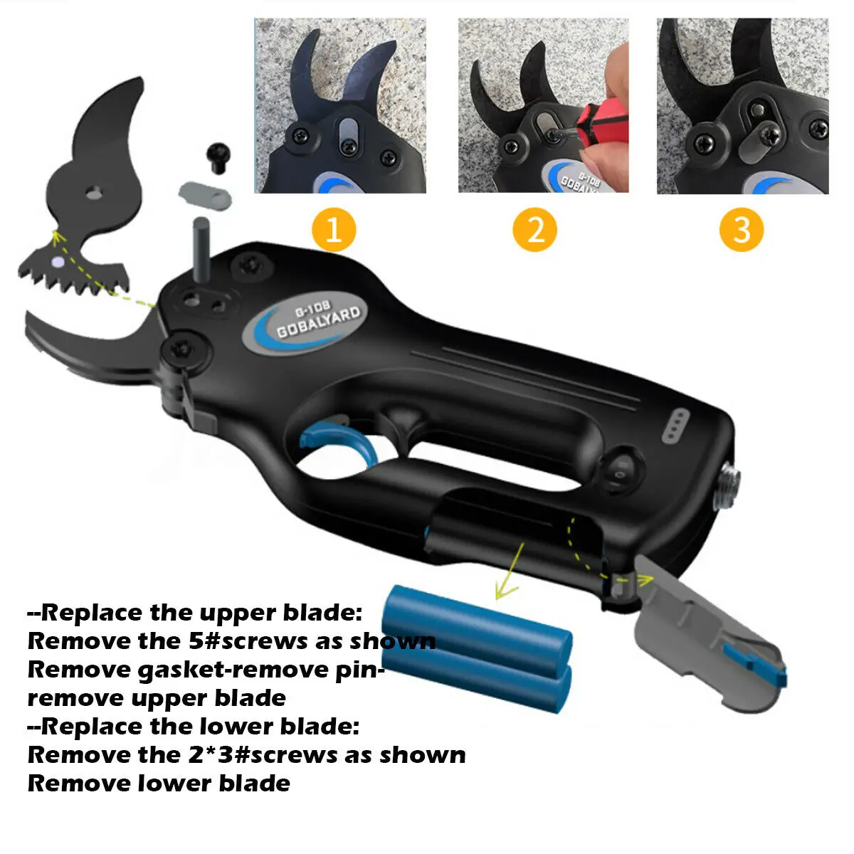 Электрические ножницы 25 мм перезаряжаемые режущие садовые секаторы режущий