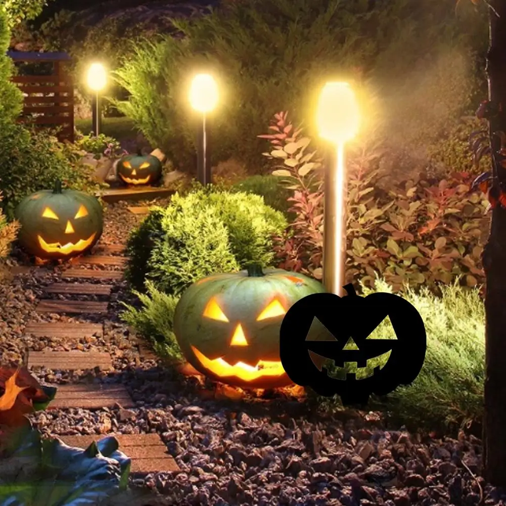 

Halloween Ghost Pumpkin Skeleton Garden Board Grass Decoration Hardened Black Acrylic Powerful And Practical Stable Installation