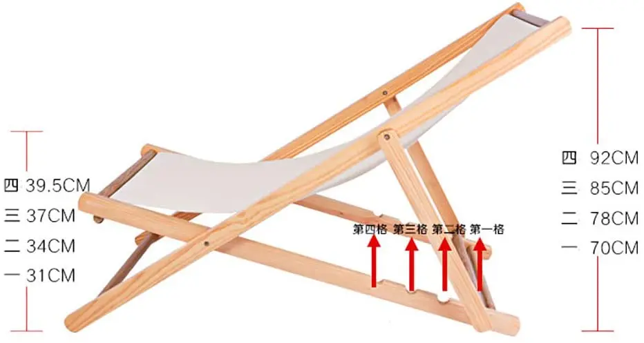 買取 折りたたみ式木製ビーチチェア,高品質の生地,カスタマイズ可能な色,屋外用の丸いビーチチェア