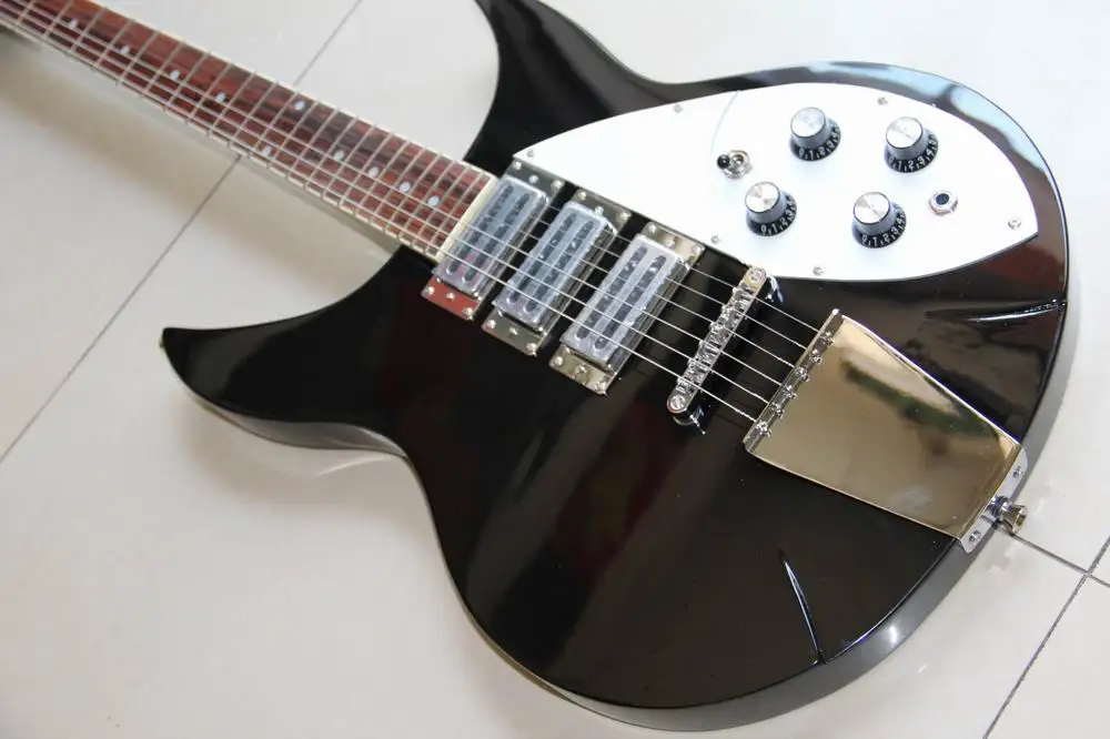 Новое поступление электрическая гитара 325 модели Rick 330 лучшее качество в черном